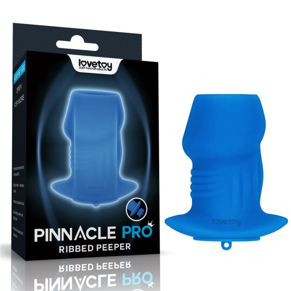 Plug Anal de Silicona Ribbed Peeper con Textura Acanalada