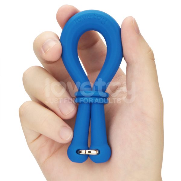 Anillo para Pene y Escroto Pinnacle Pro AnyFit Plus Azul de Silicona