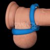 Anillo para Pene y Escroto Pinnacle Pro AnyFit Plus Azul de Silicona