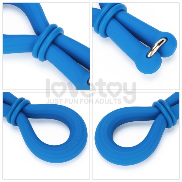 Anillo para Pene y Escroto Pinnacle Pro AnyFit Plus Azul de Silicona