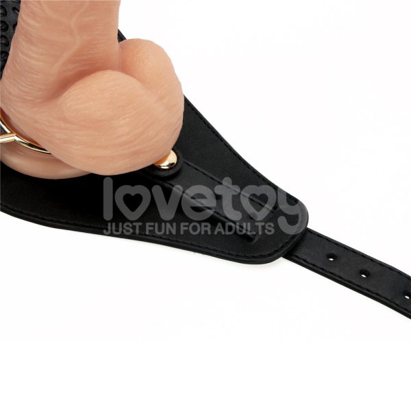 Arnés Strap-On Vibrador 8" con Consolador Recargable L/XL/2XL
