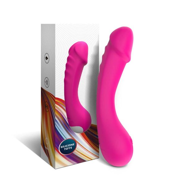 Vibrador Curvo para Punto G de Silicona Premium