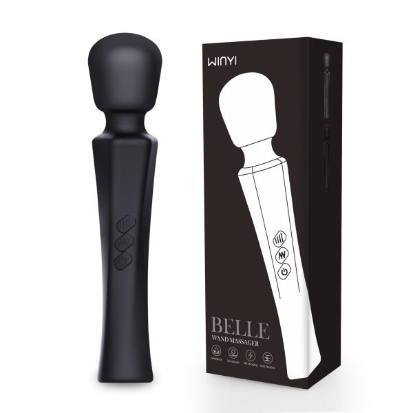 Belle Masajeador Wand 20 Patrones de Vibración y 8 Intensidades
