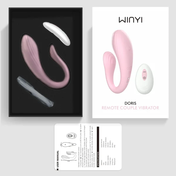 WY0614-love-egg-5 Doris Vibrador para Parejas con Control Remoto