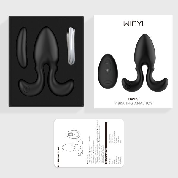 Davis Plug Anal Vibrador con Control Remoto