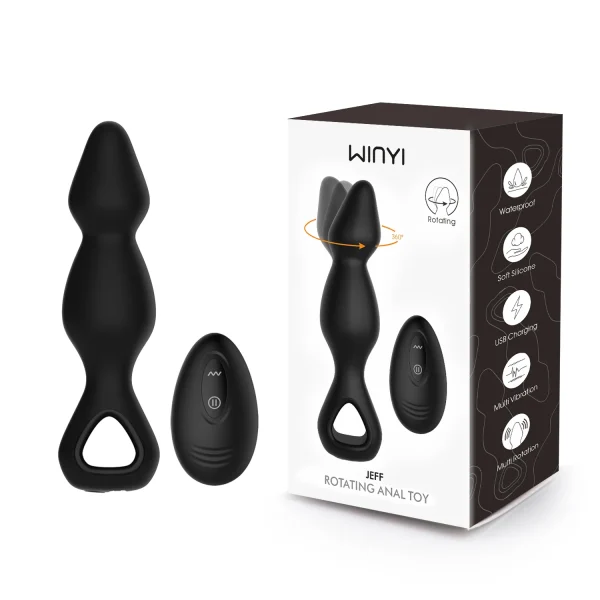 Masajeador Prostático Jeff con Vibración y Rotación 360°