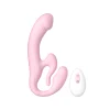 Arnés Strapless Vibrador con Triple Motor y Control Remoto