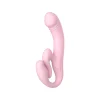 Arnés Strapless Vibrador con Triple Motor y Control Remoto