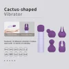 Cactus Vibrador Clítoris con 5 Cabezales Intercambiables